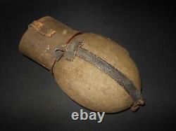 WW II German Army Air Force M31 CANTEEN & STRAPS LATE WAR RED STEEL NICE
