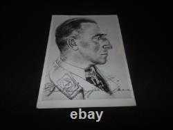 WW II German Army Autograph FELDWEBEL WOLFGANG WILLRICH Wartime Signed
