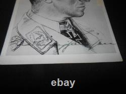 WW II German Army Autograph FELDWEBEL WOLFGANG WILLRICH Wartime Signed