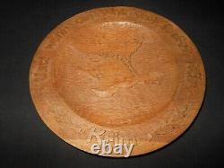 WW II German Army COMMEMORATIVE CARVED WOOD PLATE CRIMEAN CAMPAIGN SUPERB