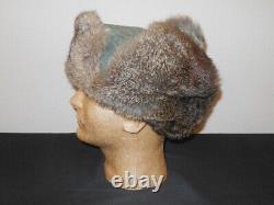 WW II German Army EM/NCO Pelzmützen WINTER WEATHER FUR CAP SUPERB