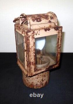 WW II German Army Einheitzlanterne 42 STEEL FIELD AND BARRACKS LANTERN RARE