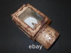 WW II German Army Einheitzlanterne 42 STEEL FIELD AND BARRACKS LANTERN RARE