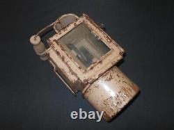 WW II German Army Einheitzlanterne 42 STEEL FIELD AND BARRACKS LANTERN RARE