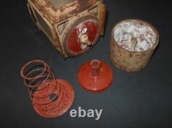 WW II German Army Einheitzlanterne 42 STEEL FIELD AND BARRACKS LANTERN RARE