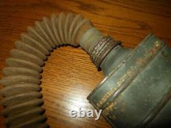 WW II German Army GM24 Gasmaske PANZER GAS MASK HOSE & CANISTER VERY RARE