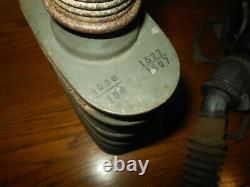 WW II German Army GM24 Gasmaske PANZER GAS MASK HOSE & CANISTER VERY RARE