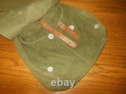 WW II German Army Heer Brotbeutel BREAD BAG M 1944 with K98 Pouch RARE