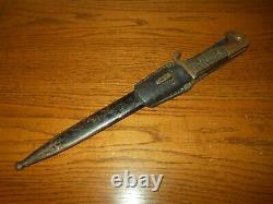 WW II German Army Heer EM / NCO DRESS BAYONET & FROG SAWBACK GOOD