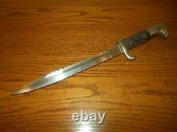 WW II German Army Heer EM / NCO DRESS BAYONET & FROG SAWBACK GOOD