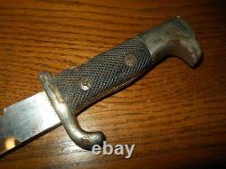 WW II German Army Heer EM / NCO DRESS BAYONET & FROG SAWBACK GOOD