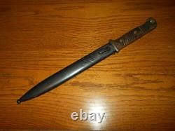 WW II German Army K98 Bayonet 1940 E. PACK & SOHN MATCHING NICE