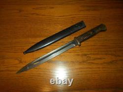 WW II German Army K98 Bayonet 1940 E. PACK & SOHN MATCHING NICE