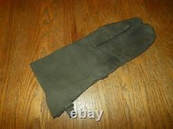 WW II German Army MOTORCYCLE DISPATCH RIDER WEATHER-PROOF GLOVES #2 NICE