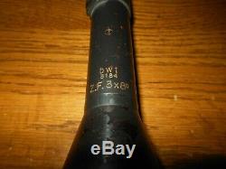 WW II German Army / Navy Z. F. 3x8° 5cm KwK SCOPE KwK 38/39 RARE