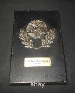 WW II German Army SHOOTING COMPETITION AWARD PLAQUE VERY RARE