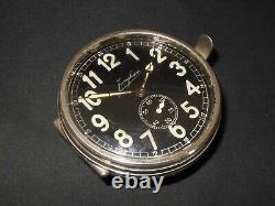 WW II German Army Stationsuhr JUNGHANS COMMUNICATION ROOM DUTY CLOCK NICE