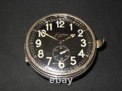 WW II German Army Stationsuhr JUNGHANS COMMUNICATION ROOM DUTY CLOCK NICE