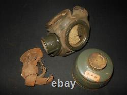 WW II German WH ARMY M30 GAS MASK & CANISTER 1935 LEGION CONDOR NOS