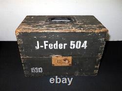 WW II German WH Army J-Feder 504 PIONEER MECHANICAL TIMER VERY RARE