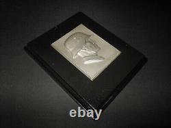 WW II German WH Army SOLDIER PROFILE AWARD PLAQUE ARTIST SIGNED VERY NICE