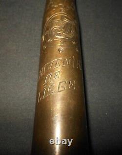 WW II US Army Air Force GERMAN 20mm FlaK TRENCH ART BRASS CASING SUPERB