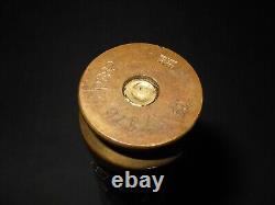 WW II US Army Air Force GERMAN 20mm FlaK TRENCH ART BRASS CASING SUPERB