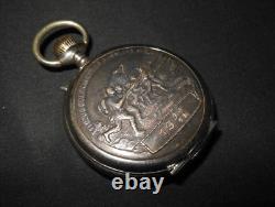 WW1 German Army Bundesheer Taschenuhr COMMEMORATIVE POCKET WATCH NICE