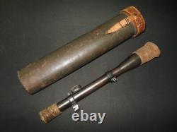 WW1 German Army EMIL BUSCH VISAR 2.75x SNIPER SCOPE with CASE TEXTBOOK RARE