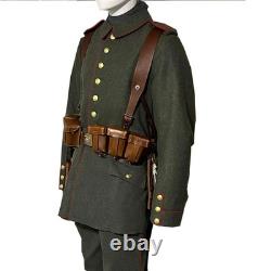WW1 German Army Uniform Green Wool Uniform Handmade Coat The Great War Coat