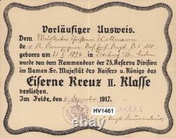 WW1 German Imperial Army Group Iron Cross Baden RIR 111 Winterberg Tunnel RARE