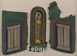 WW1 German Imperial army shoulder board collar tab set pair officer WWII cut off
