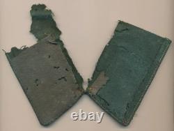 WW1 German Imperial army shoulder board collar tab set pair officer WWII cut off