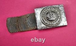 WW1 German army uniform jacket belt buckle leather tab vet US WW2 Navy Wehrmacht