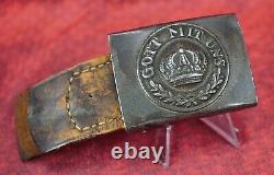 WW1 German army uniform jacket belt buckle leather tab vet US WW2 Prussia estate