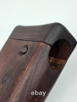 WW1 Style German Army Mauser C-96 Wood Buttstock Holster Set. Genuine Leather
