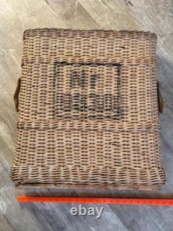 WW1, WW2 German Army Wicker Artillery Basket Ammo Shell Carrier Holds 4 Shells