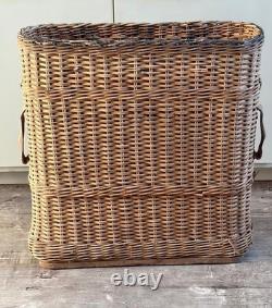 WW1, WW2 German Army Wicker Artillery Basket Ammo Shell Carrier Holds 4 Shells