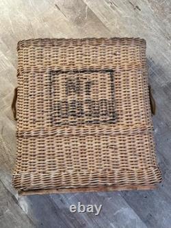 WW1, WW2 German Army Wicker Artillery Basket Ammo Shell Carrier Holds 4 Shells