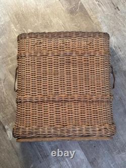 WW1, WW2 German Army Wicker Artillery Basket Ammo Shell Carrier Holds 4 Shells