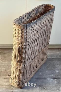 WW1, WW2 German Army Wicker Artillery Basket Ammo Shell Carrier Holds 4 Shells