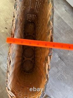 WW1, WW2 German Army Wicker Artillery Basket Ammo Shell Carrier Holds 4 Shells