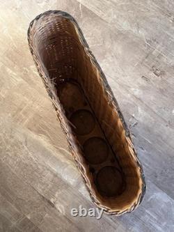 WW1, WW2 German Army Wicker Artillery Basket Ammo Shell Carrier Holds 4 Shells
