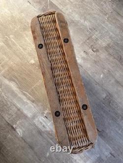 WW1, WW2 German Army Wicker Artillery Basket Ammo Shell Carrier Holds 4 Shells