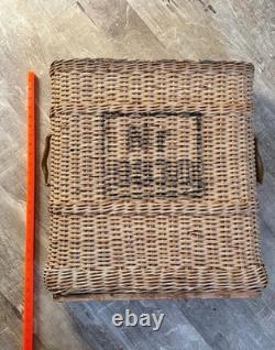 WW1, WW2 German Army Wicker Artillery Basket Ammo Shell Carrier Holds 4 Shells