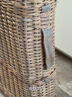 WW1, WW2 German Army Wicker Artillery Basket Ammo Shell Carrier Holds 4 Shells