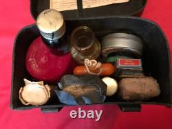 WW2 1940 German Army Medics First Aid Leather Pouch, Original kit