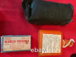 WW2 1940 German Army Medics First Aid Leather Pouch, Original kit