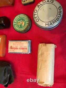 WW2 1940 German Army Medics First Aid Leather Pouch, Original kit