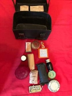 WW2 1940 German Army Medics First Aid Leather Pouch, Original kit
